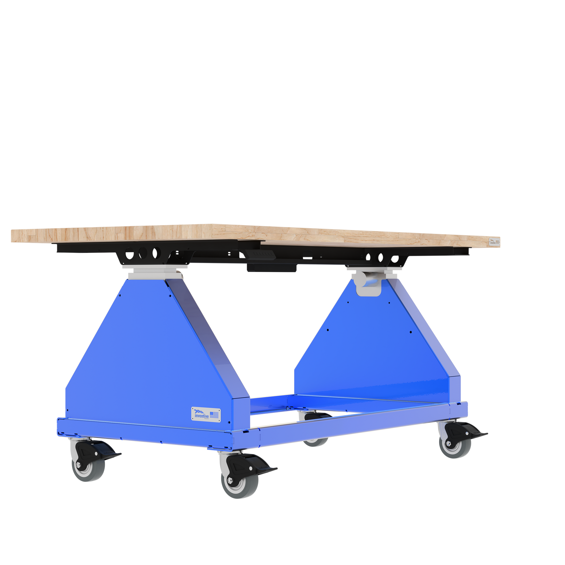 Wood // 70" // Blue