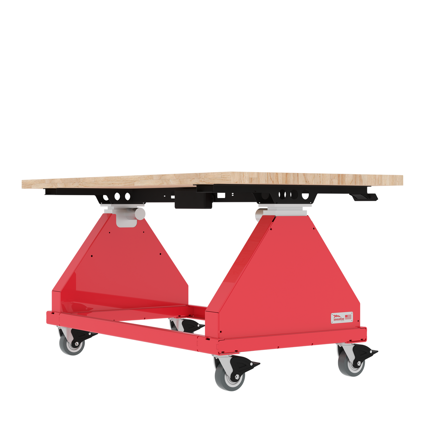 Wood // 70" // Red