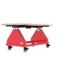 Wood // 70" // Red