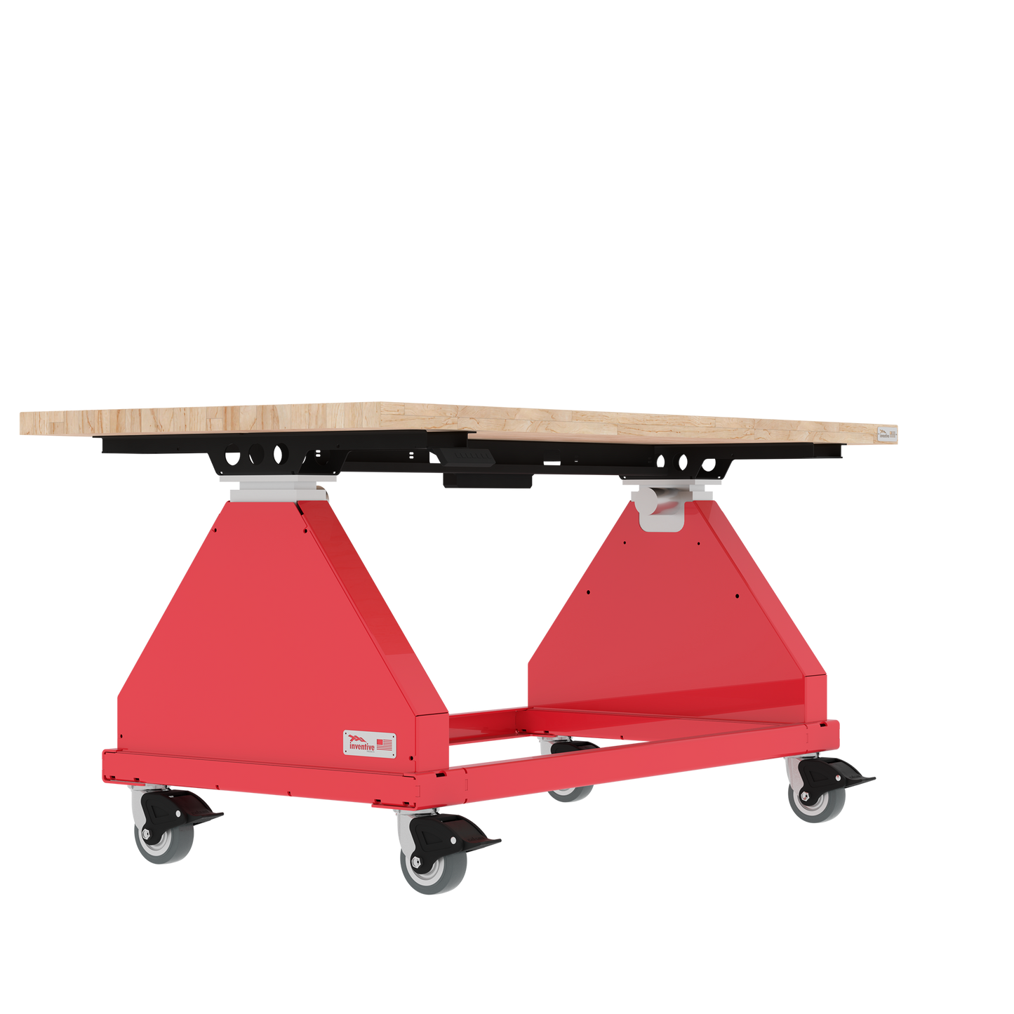 Wood // 70" // Red