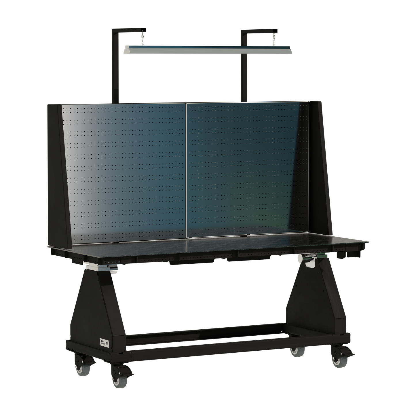80" // Black // Pegboard // Light
