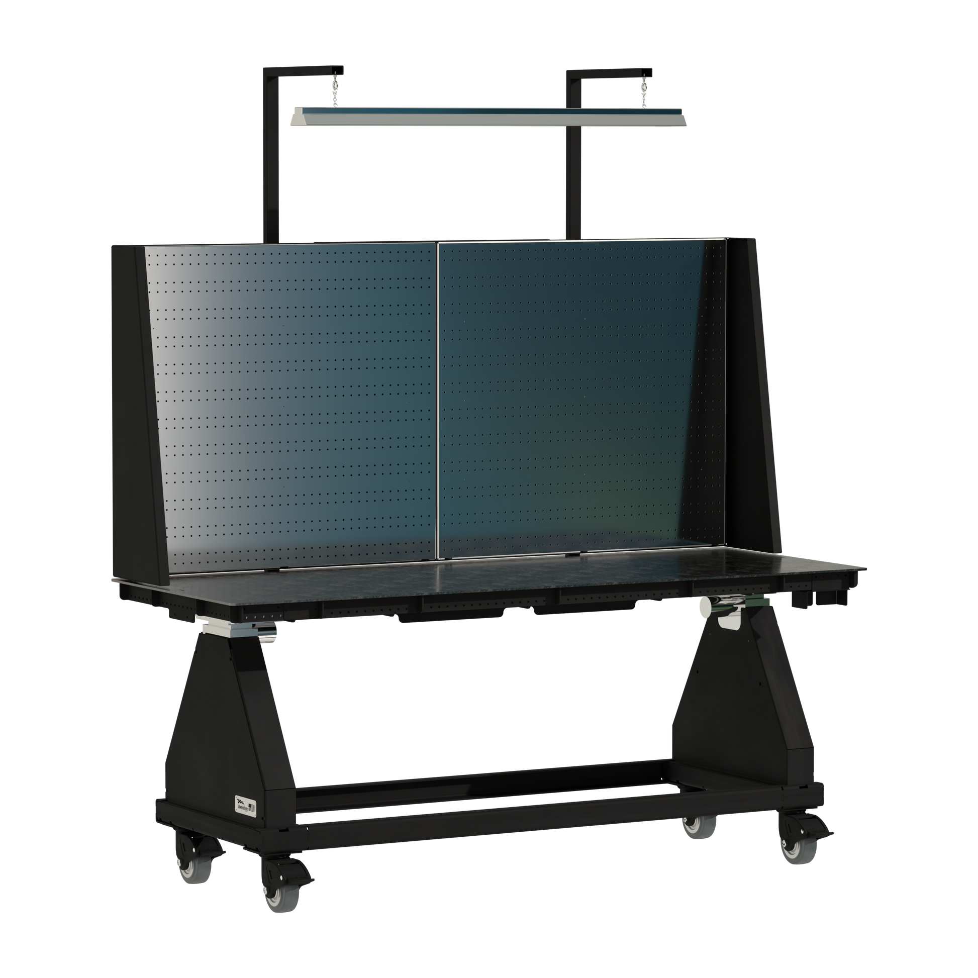 80" // Black // Pegboard // Light