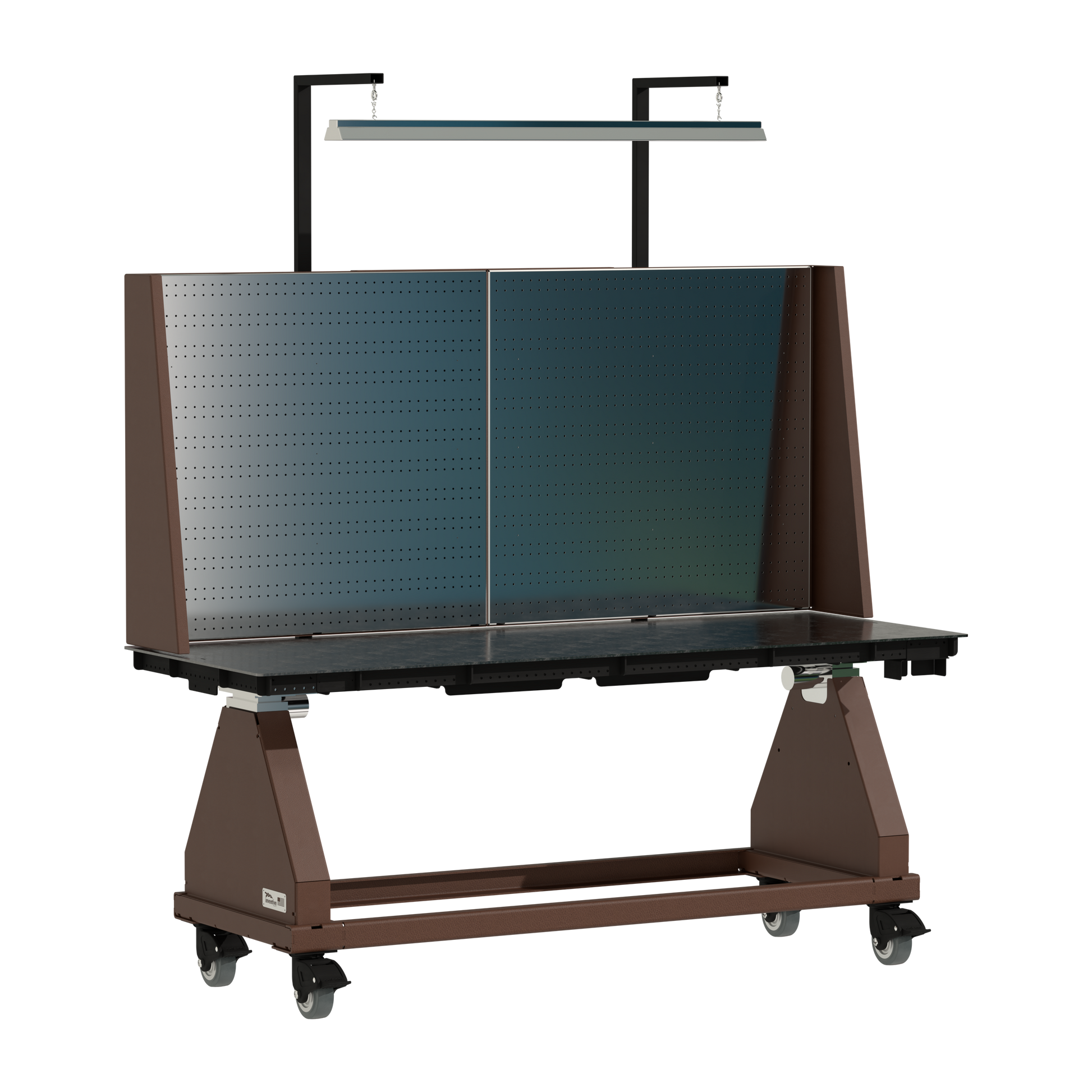 80" // Brown // Pegboard // Light