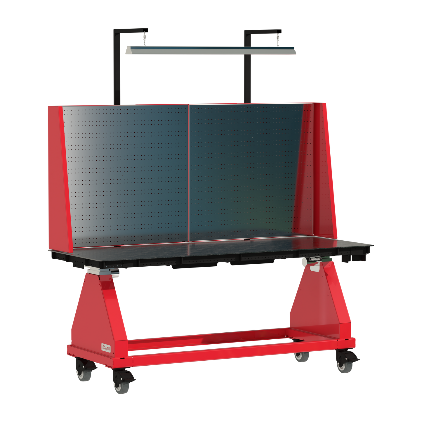 80" // Red // Pegboard // Light