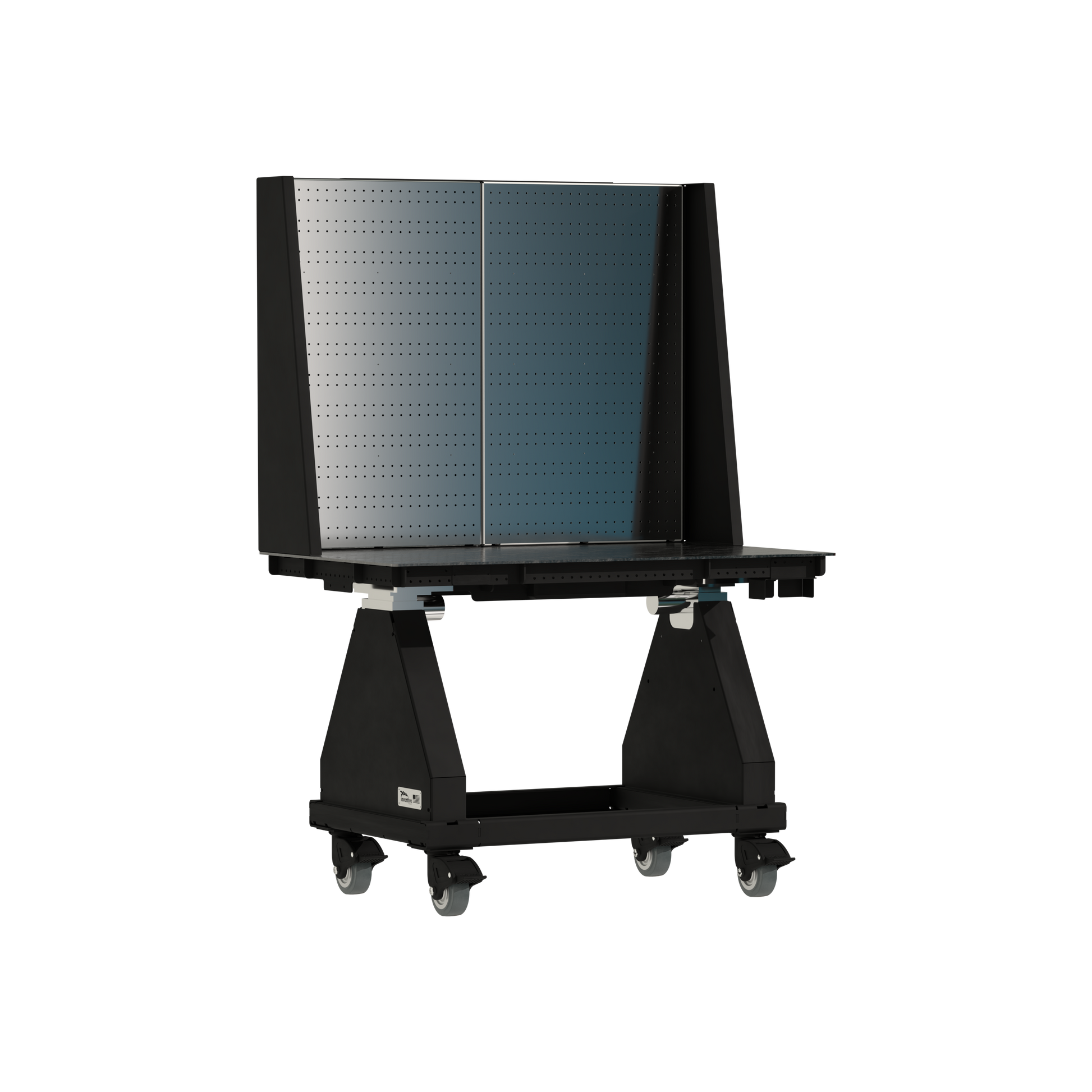 48" // Black // Pegboard // None