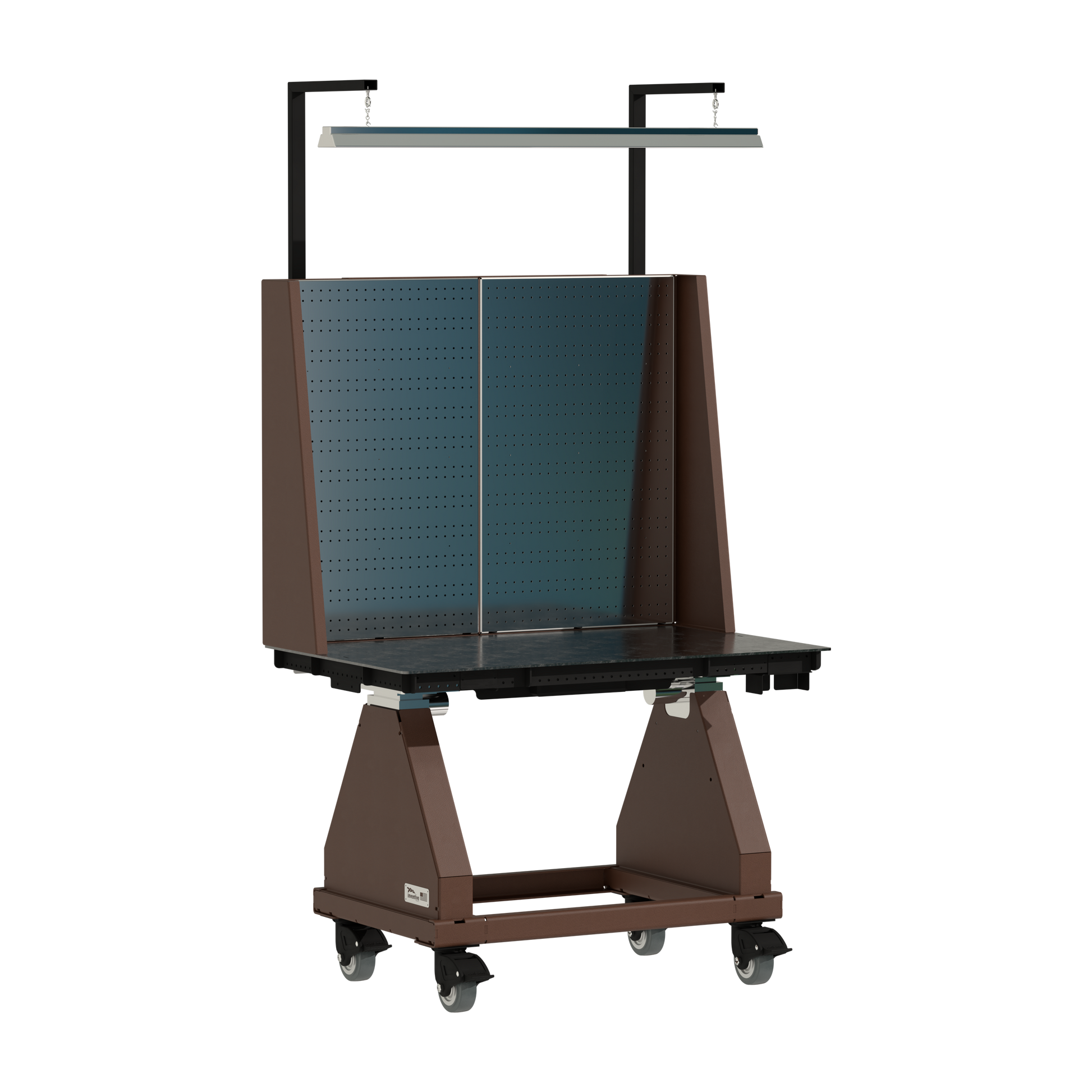 48" // Brown // Pegboard // Light