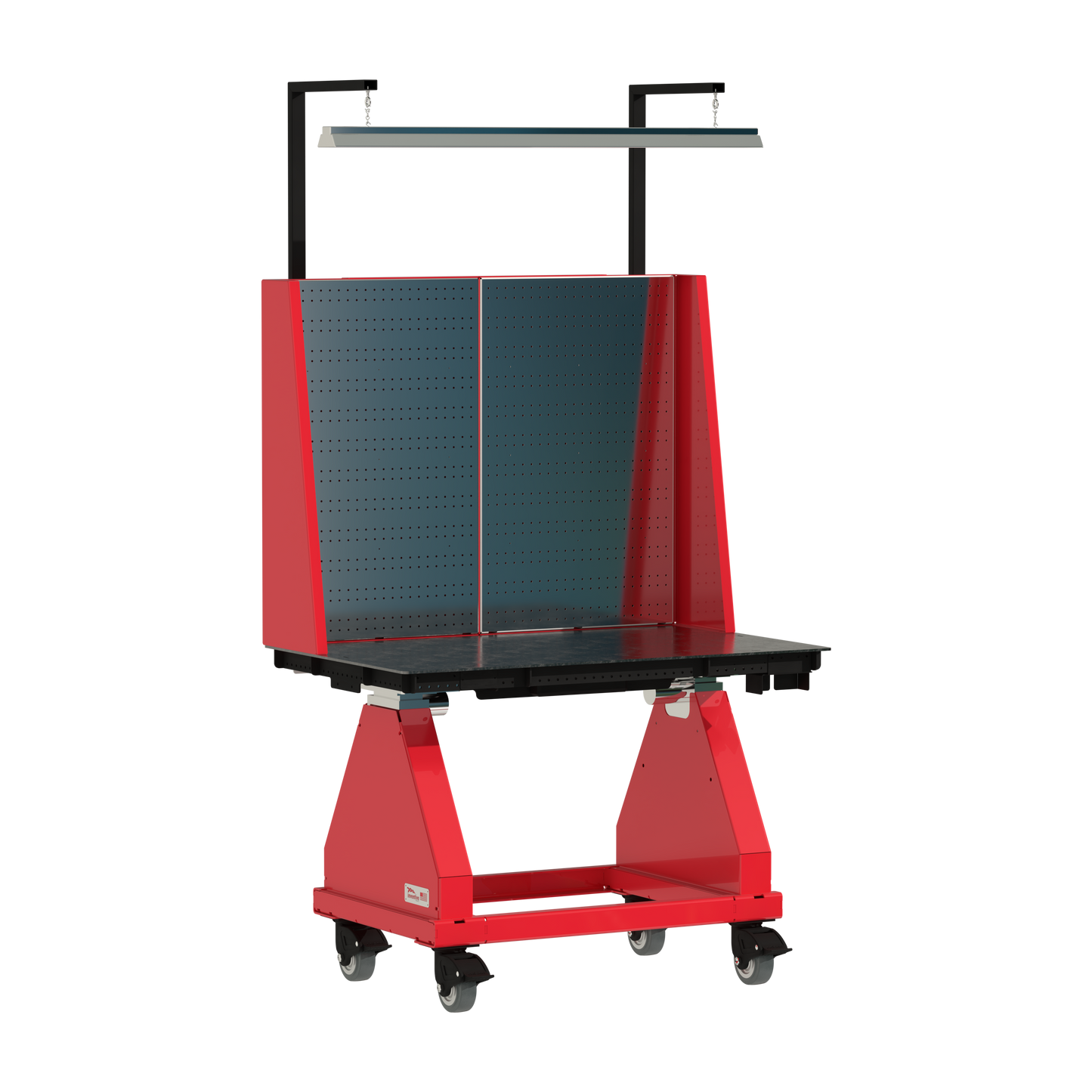 48" // Red // Pegboard // Light