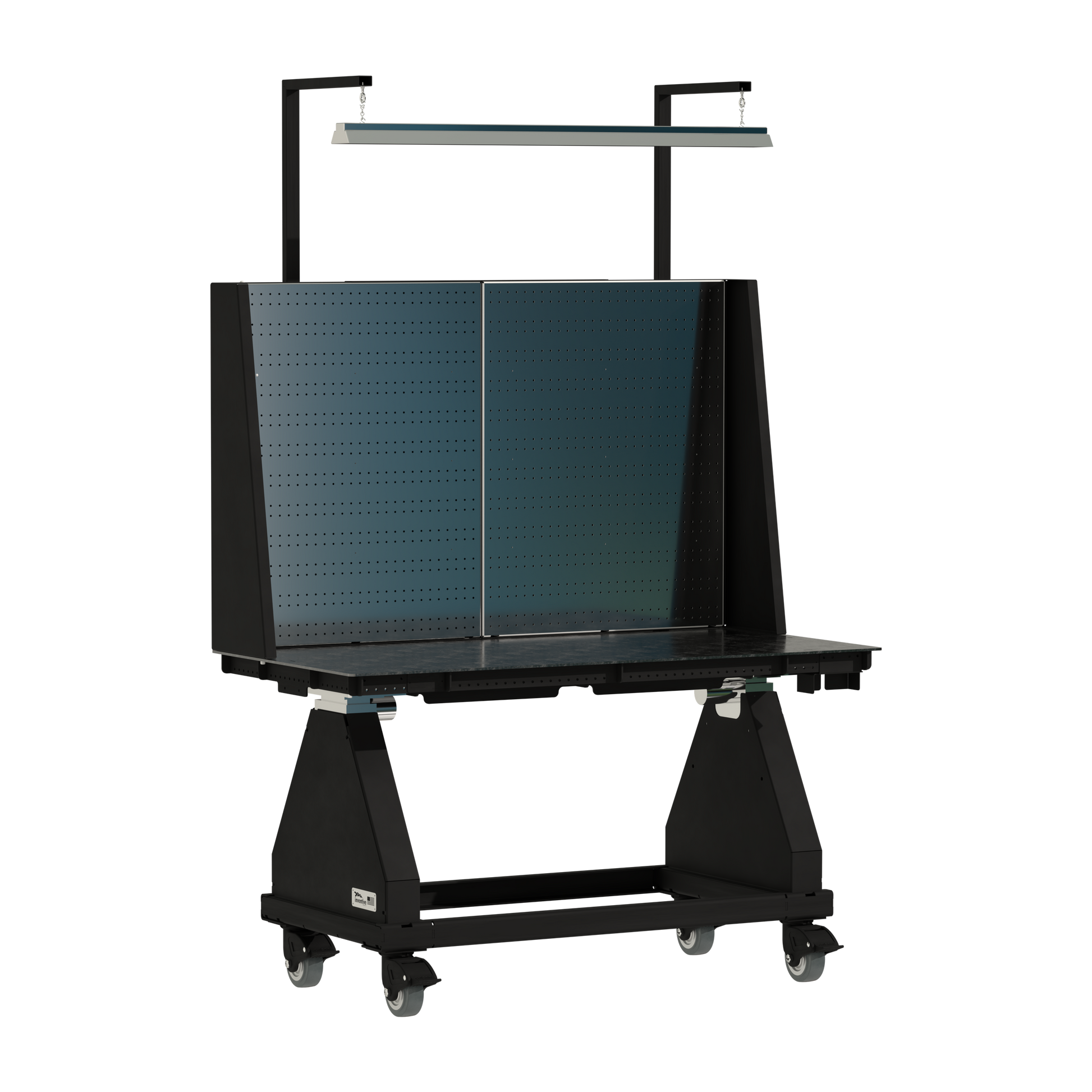 60" // Black // Pegboard // Light