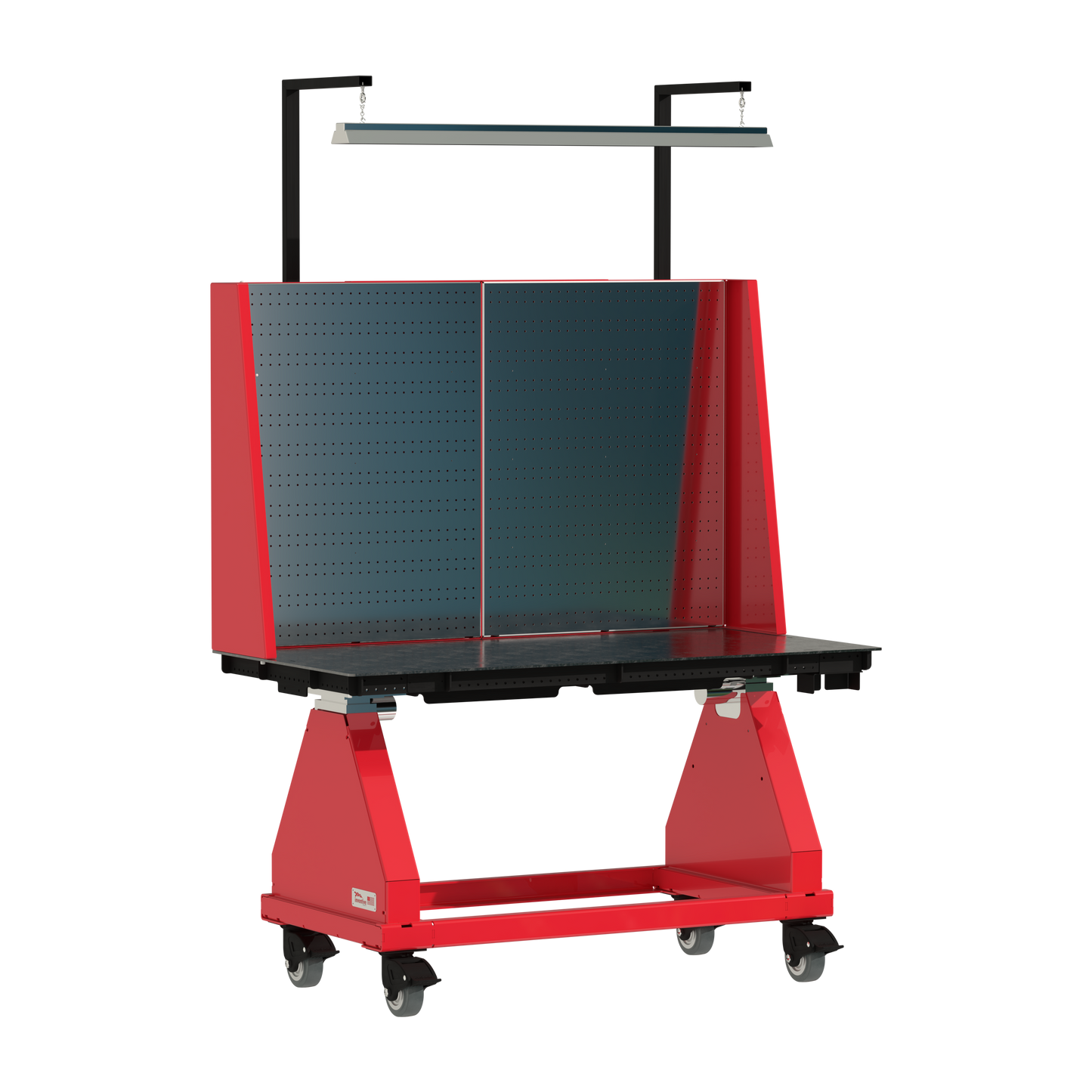 60" //  Red // Pegboard // Light
