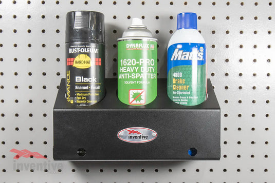 3 spray cans holder pegboard