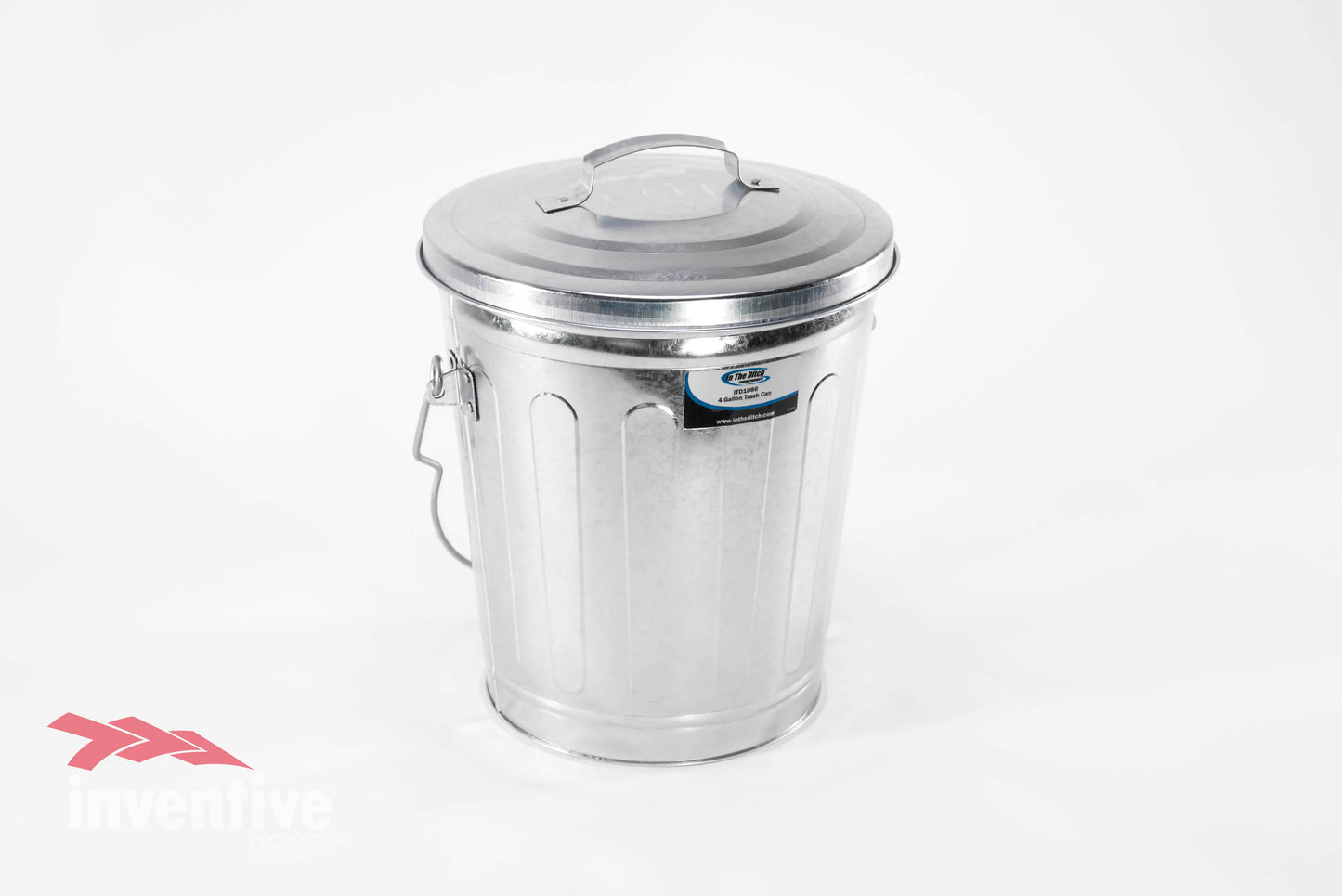 4 gallon steel trash can