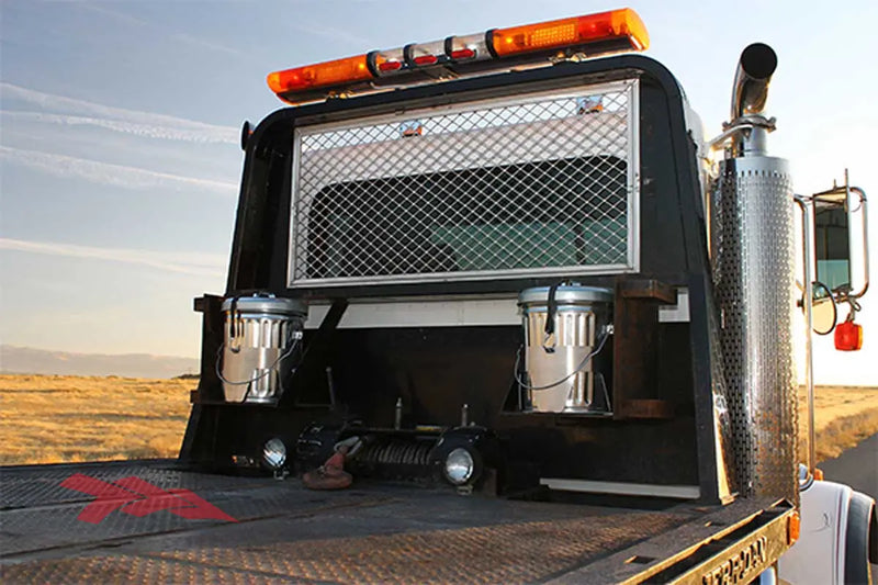 Load image into Gallery viewer, 6 gallon trash can mounts on tow truck
