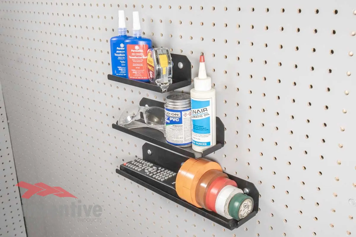 assorted garage product storage