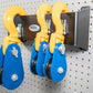 Heavy Winch Block Holder for Pegboard Walls