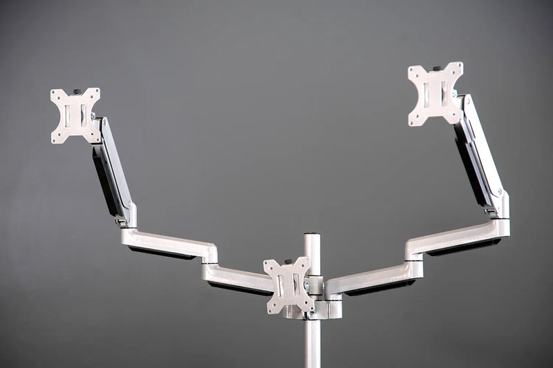 Load image into Gallery viewer, Powerlift™ Office Desk Triple Arm Tabletop Monitor Mount

