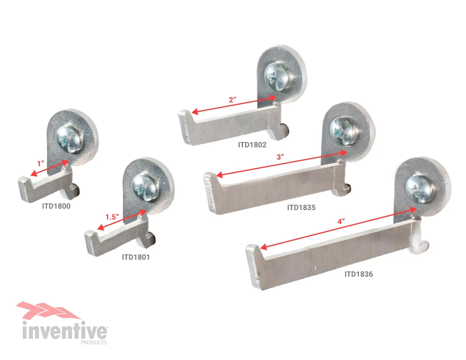 Heavy Duty Locking Pegboard Hook Measurement