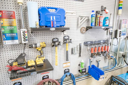 industrial pegboard storage