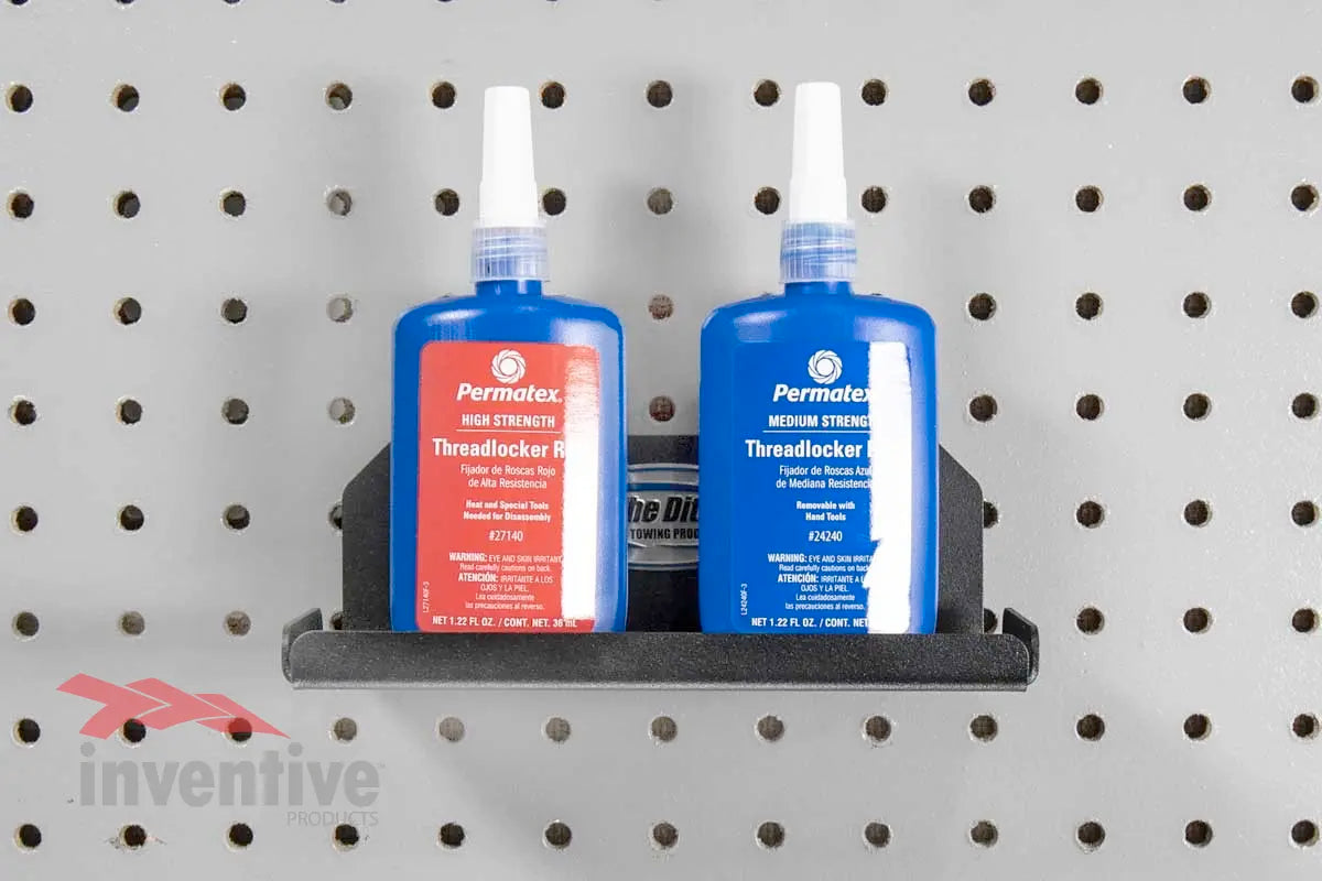 metal flanged shelf for pegboards