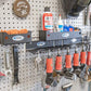 Pegboard Storage Bins Used For Garage Organization
