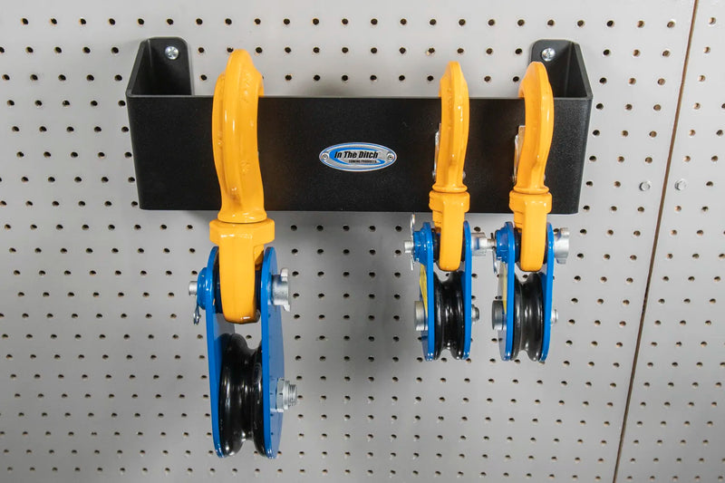 Load image into Gallery viewer, Pegboard Wall Heavy Duty Storage for Snatch Blocks
