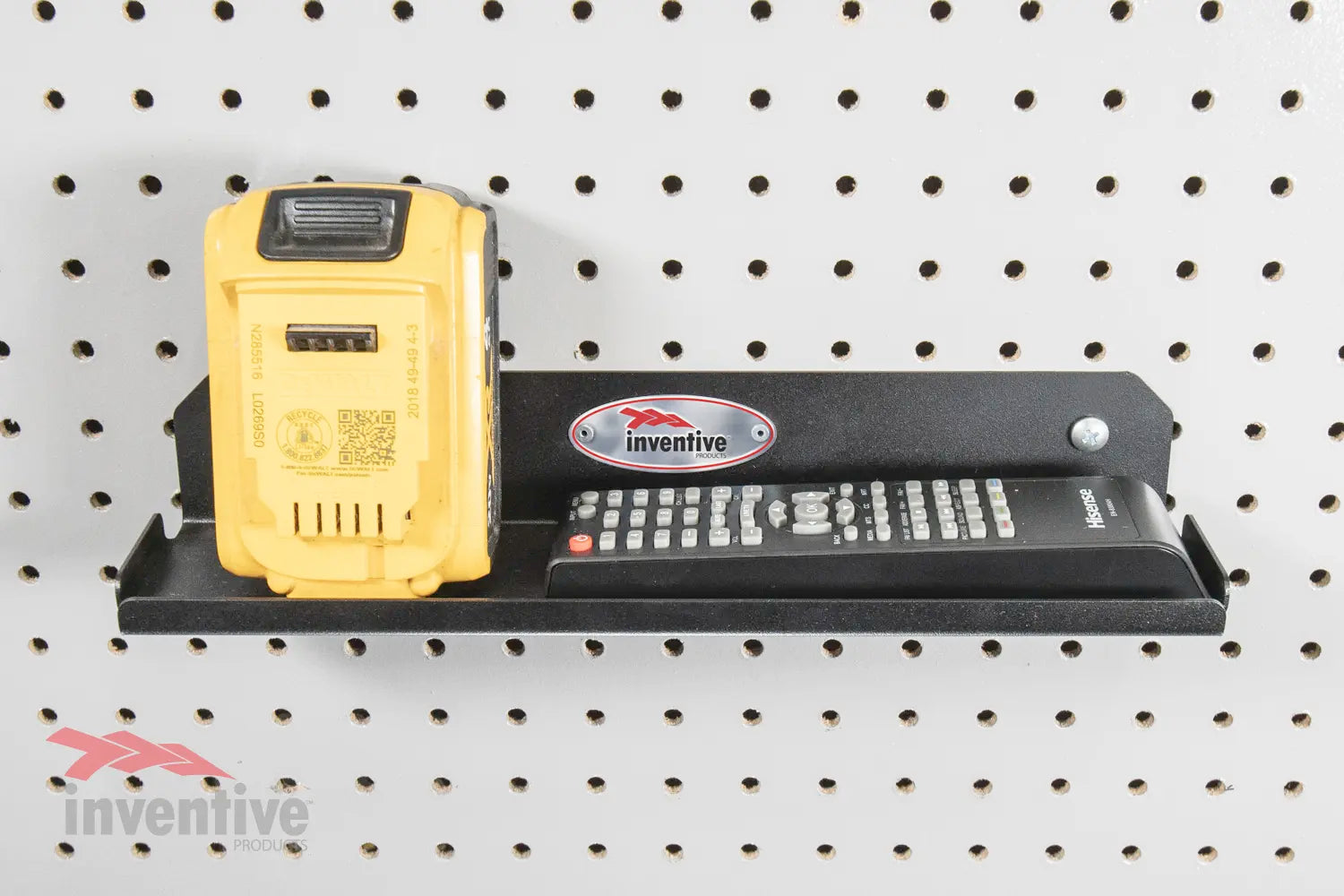 Wall shelf holding electronics