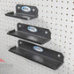 pegboard wall shelves varying sizes