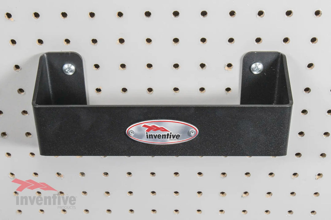 Tie Down Strap Hanger Mounted on Pegboard
