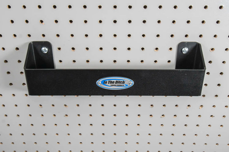 Load image into Gallery viewer, Tie Down Strap Hook Holder for Pegboard Walls
