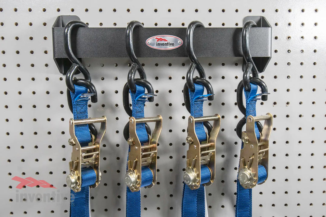 Vertical Wall Storage for Heavy Ratchet Straps