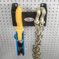 Vertically Mounted Chain and Snatch Block Holder
