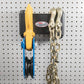 Winch Block and Chain Hanger on Pegboard