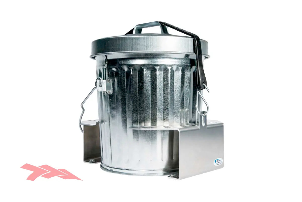 adjustable trash can mount