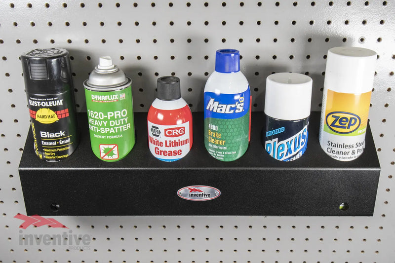 Load image into Gallery viewer, aerosol spray can holder on pegboard
