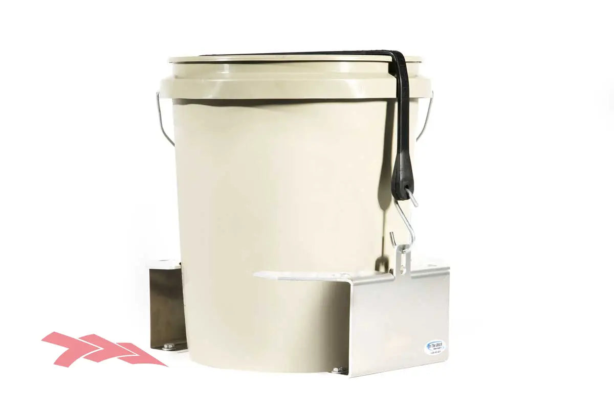 bucket trash can mount