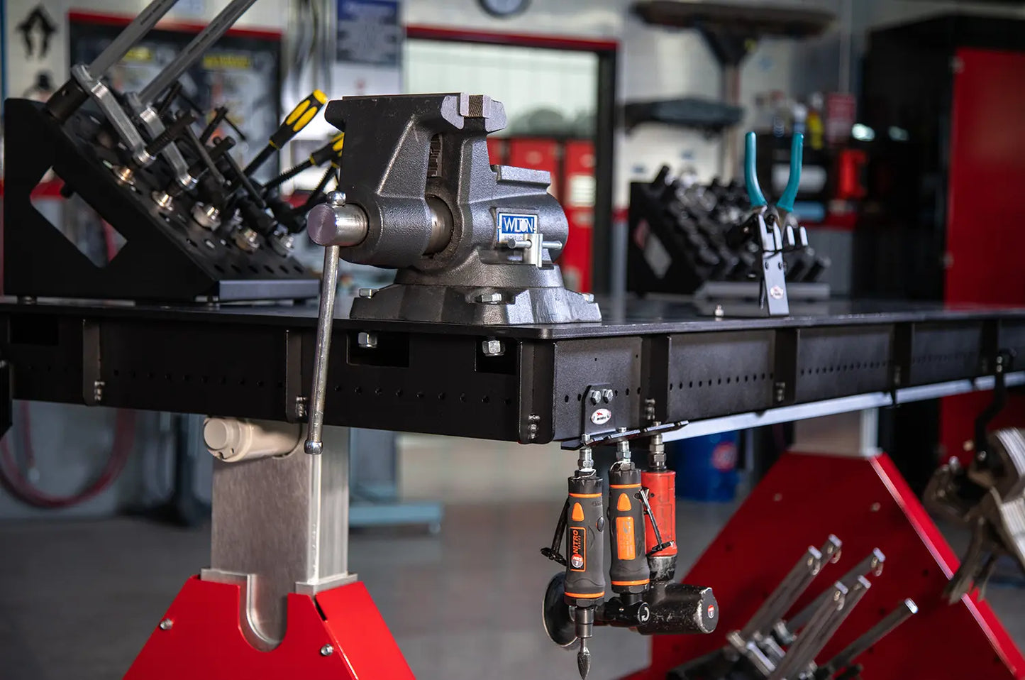 Powerlift Weld Table Triple Position Air Tool Holder