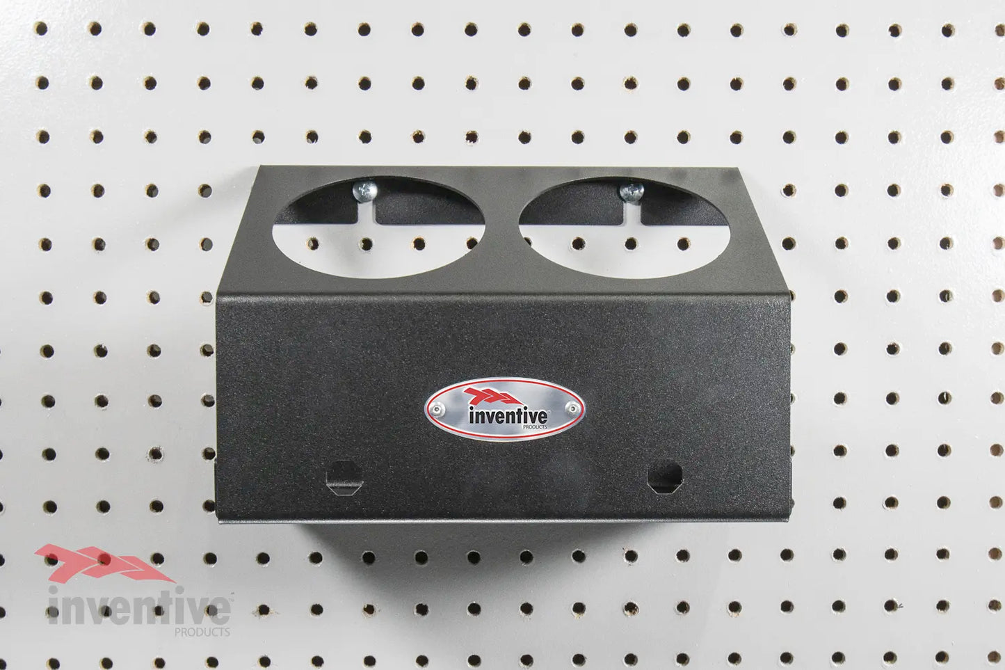 double bottle pegboard holder