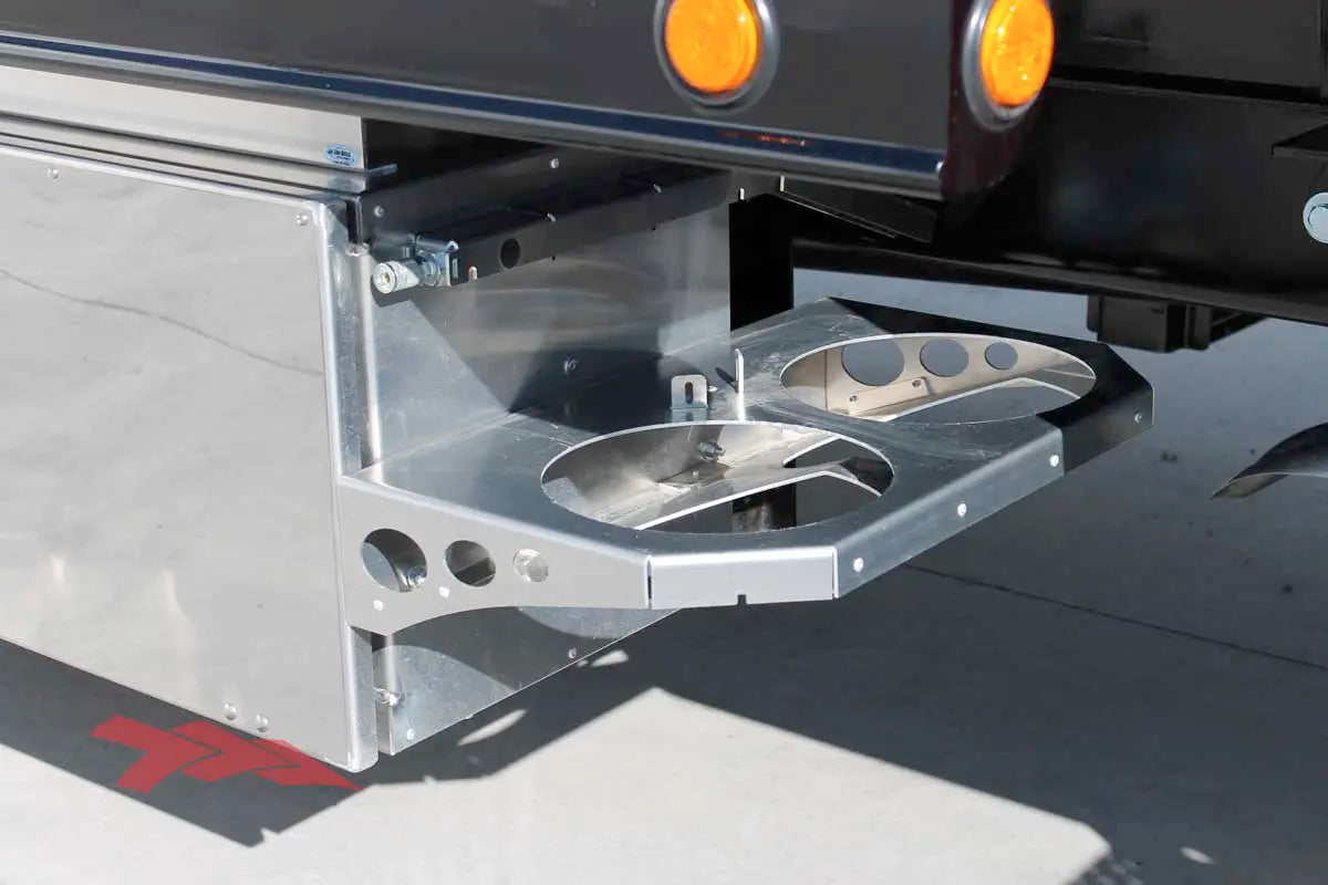 double trash can holder