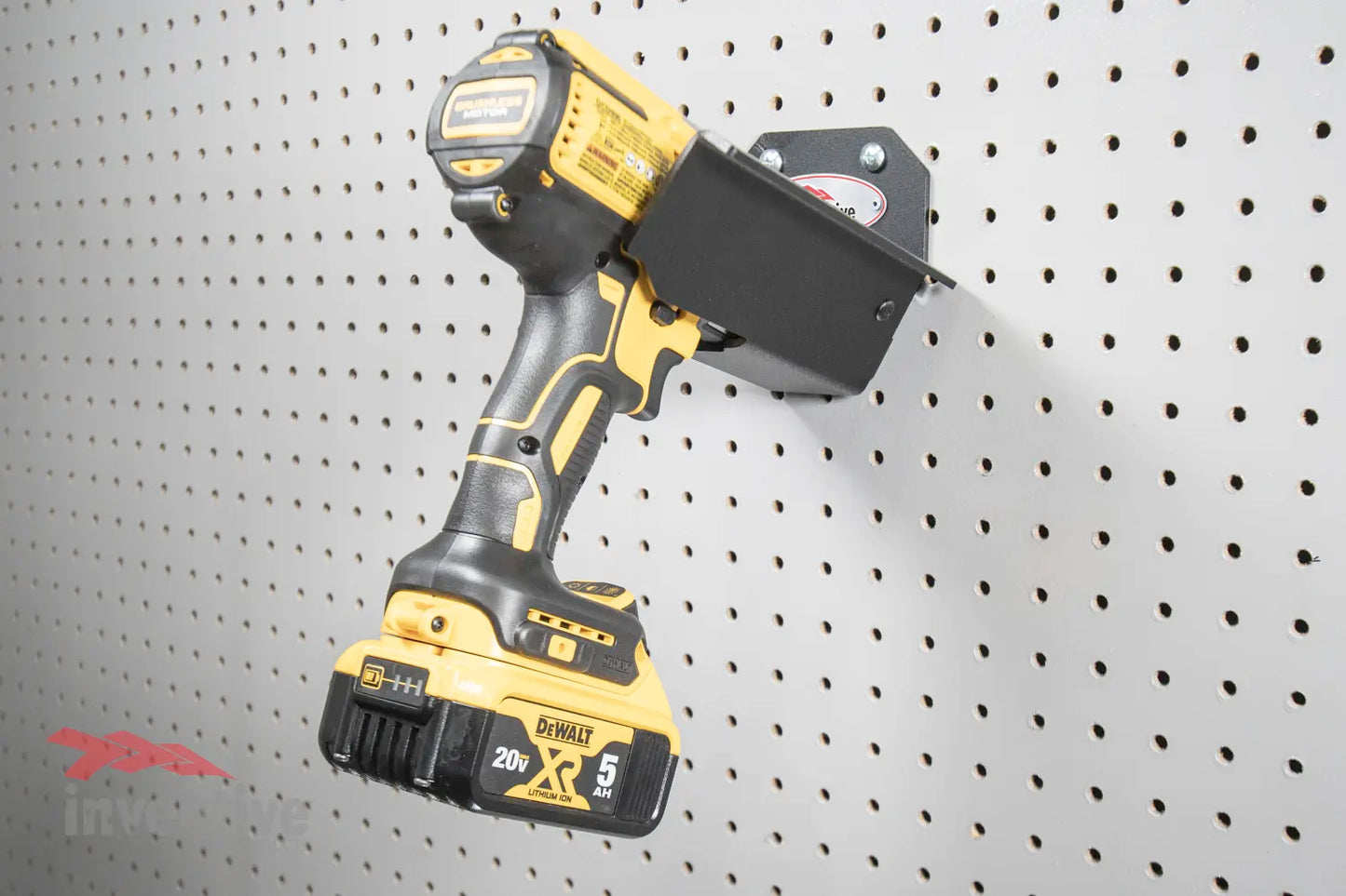 drill holder pegboard garage storage