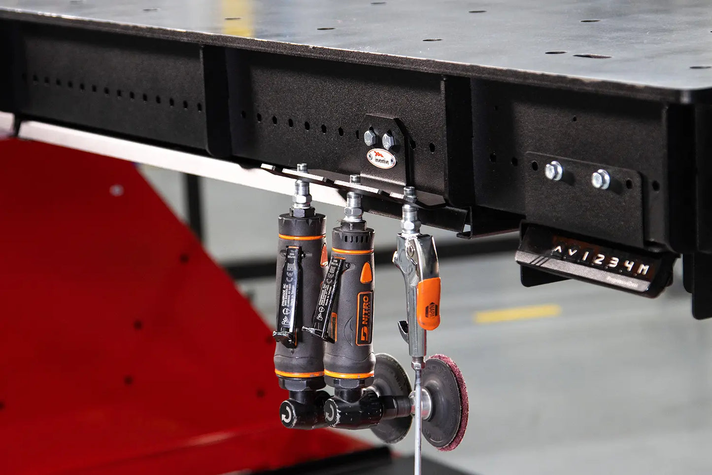 Powerlift Weld Table Triple Position Air Tool Holder