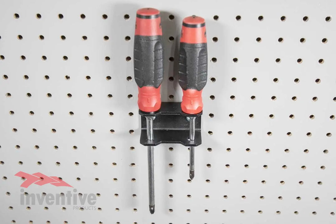 garage organization pegboard screwdriver holder