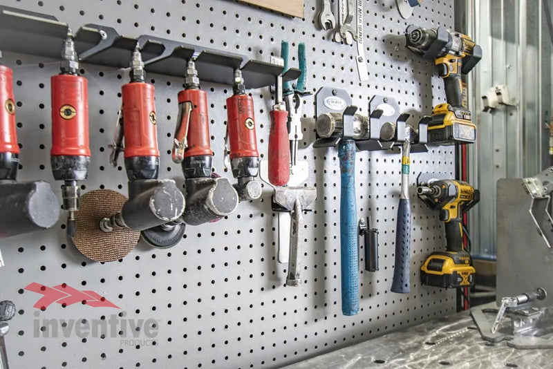 Load image into Gallery viewer, garage organization pegboard
