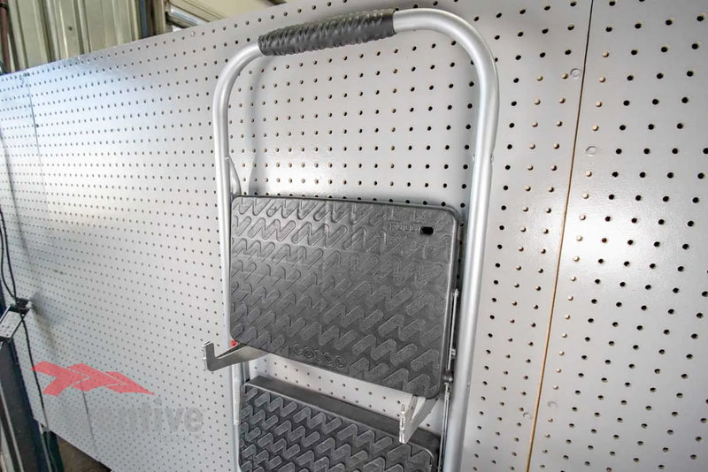 Load image into Gallery viewer, ladder hook pegboard storage rack
