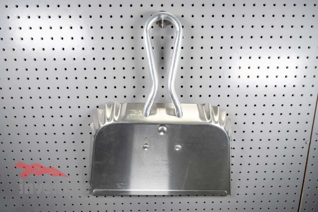one inch dust pan holder pegboard