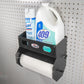 paper towel holder with shelf