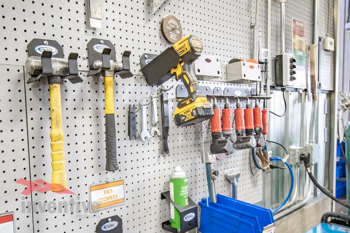 pegbard storage wall mount garage organization