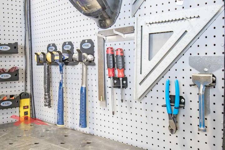 pegboard garage storage solutions tool holders