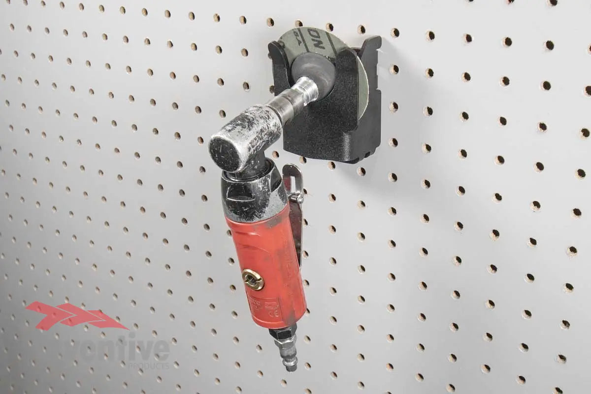 pegboard right angle grinder storage