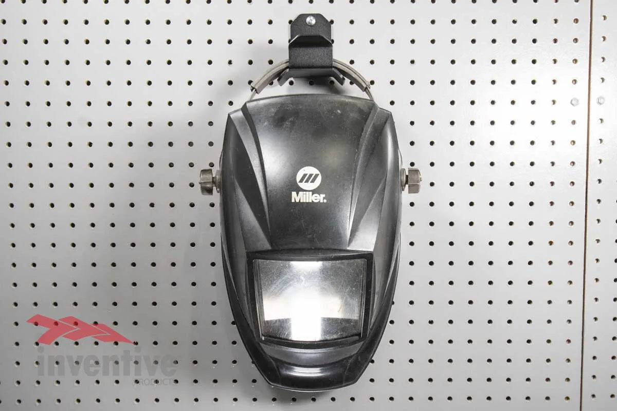 pegboard storage for welding  helmet