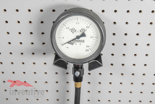 pegboard storage garage air pressure gauge