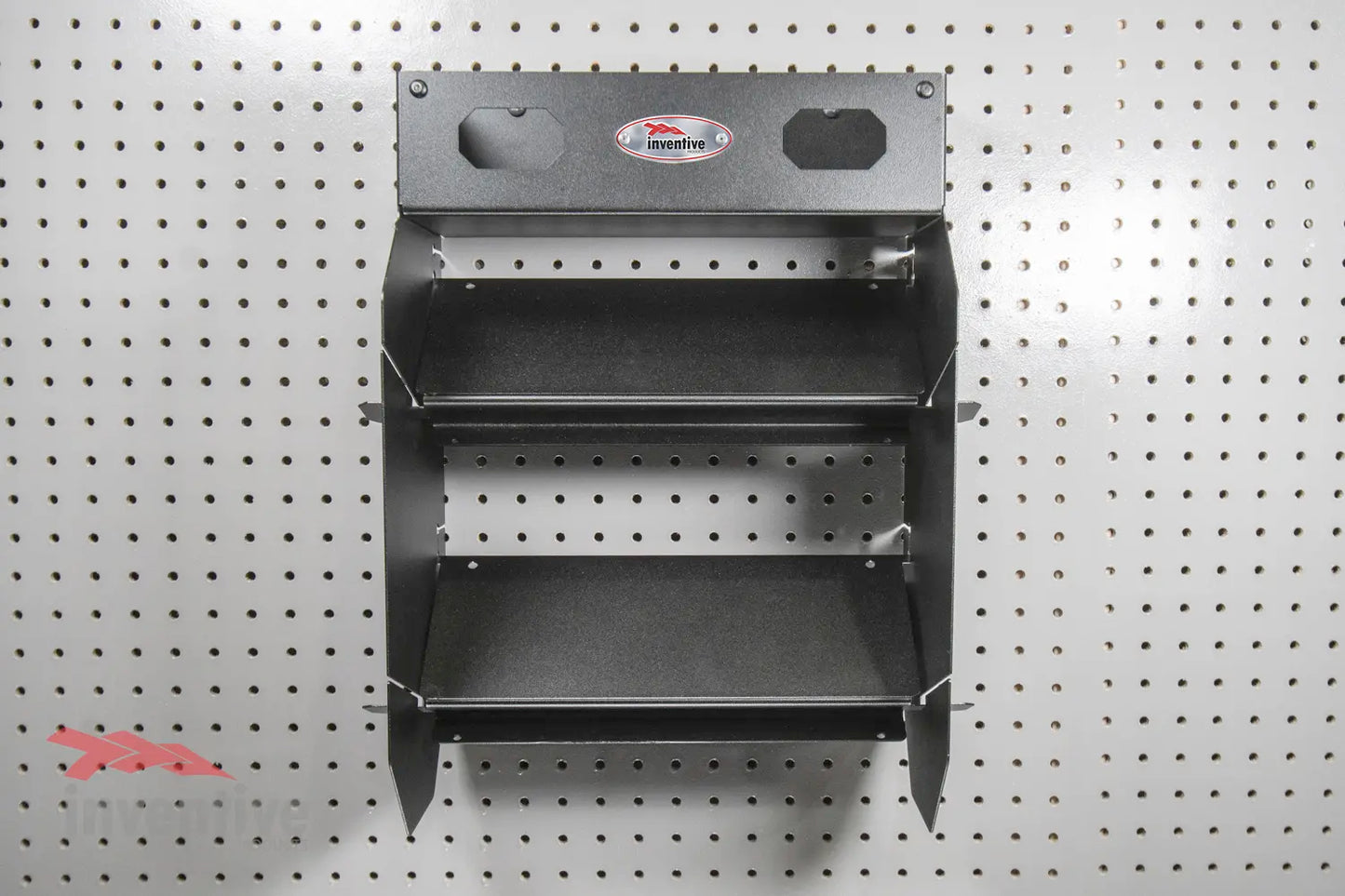 pegboard storage rack paper towel holder